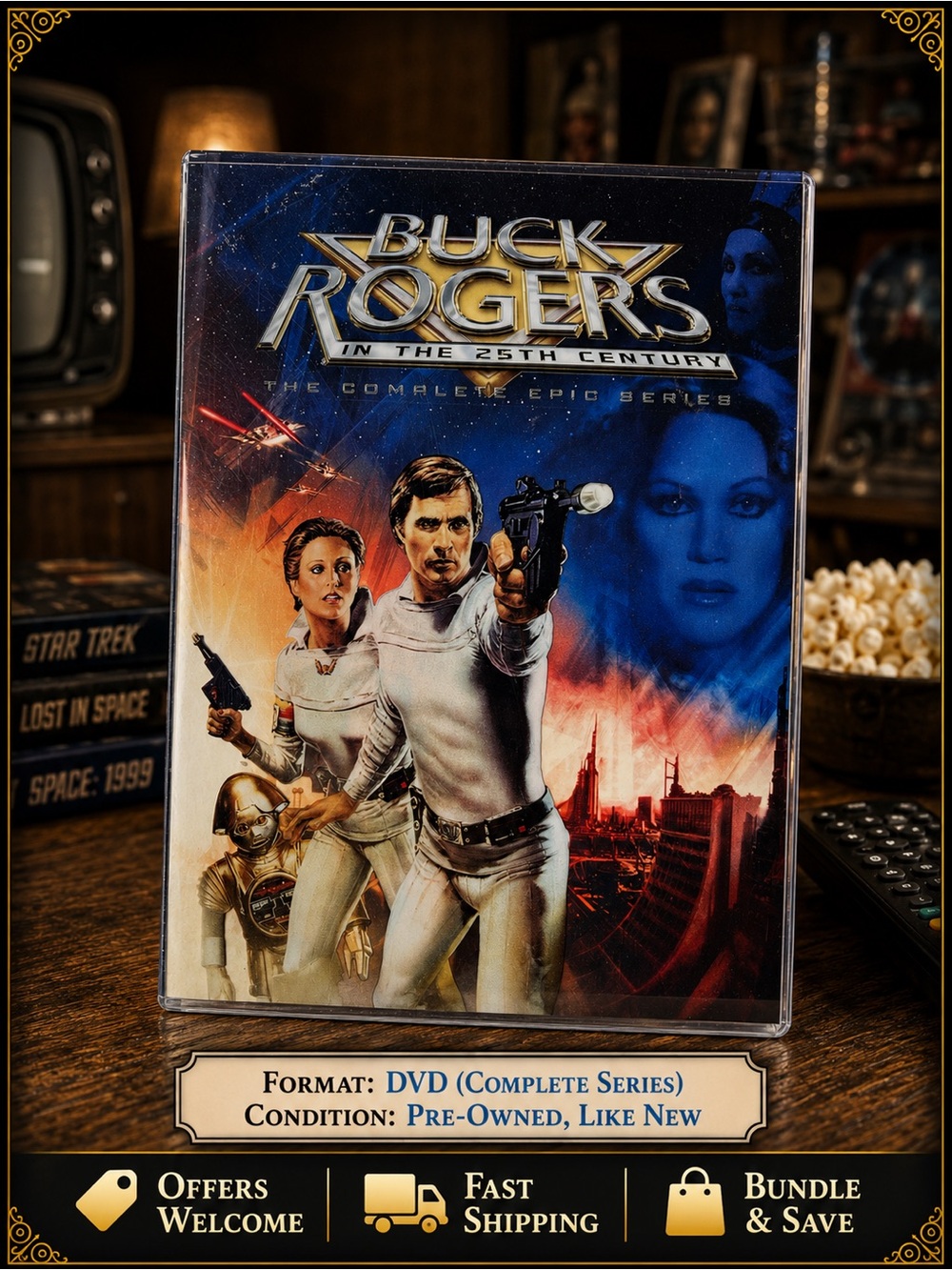Buck Rogers in the 25th Century Complete Epic Series DVD 5 Disc Set Sci-Fi